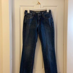 Levi’s 505 dark-wash straight leg jeans